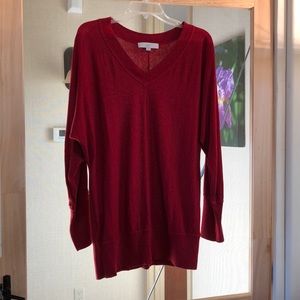 Gorgeous brick red sweater tunic, Ann Taylor Loft